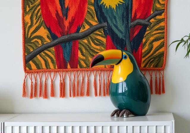 Tropical Parrot Wall Art