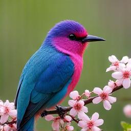 A colorful bird perched on a branch looking at the camera